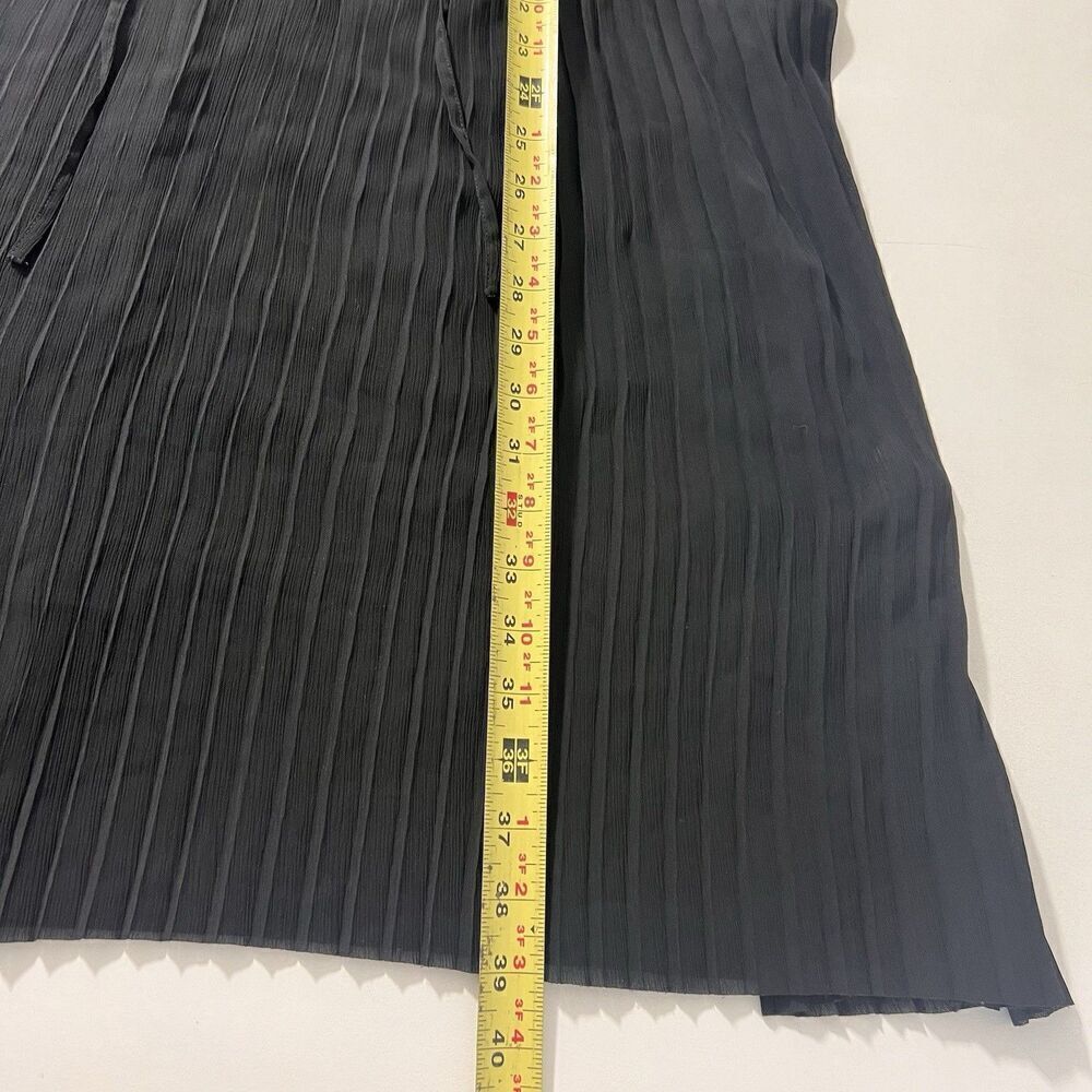 Rare!! Opening Ceremony Black Pleated Tie-Neck Short-Sleeve Dress - Picture 7 of 7